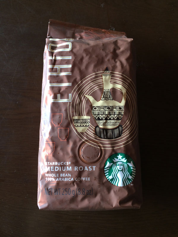 スタバのコーヒー豆「エチオピア」を試してみた