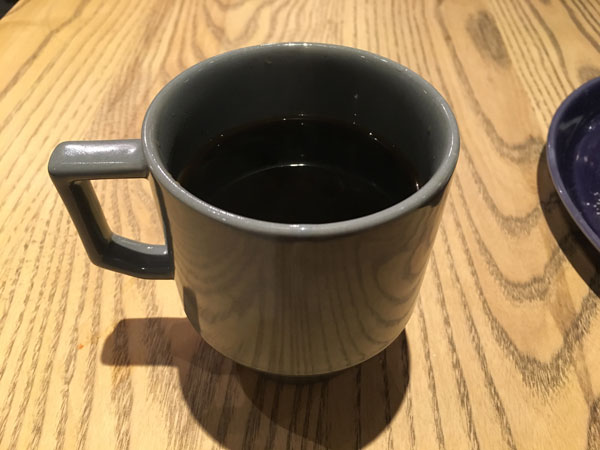 福岡（博多）バスストップカフェで注文したコーヒー
